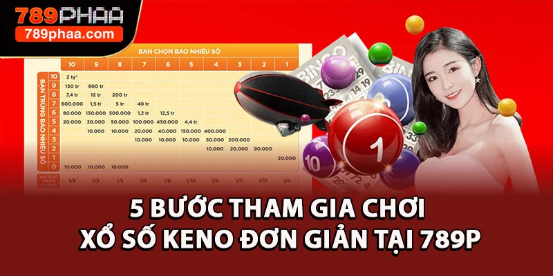 5 bước tham gia chơi Xổ số Keno đơn giản tại 789P
