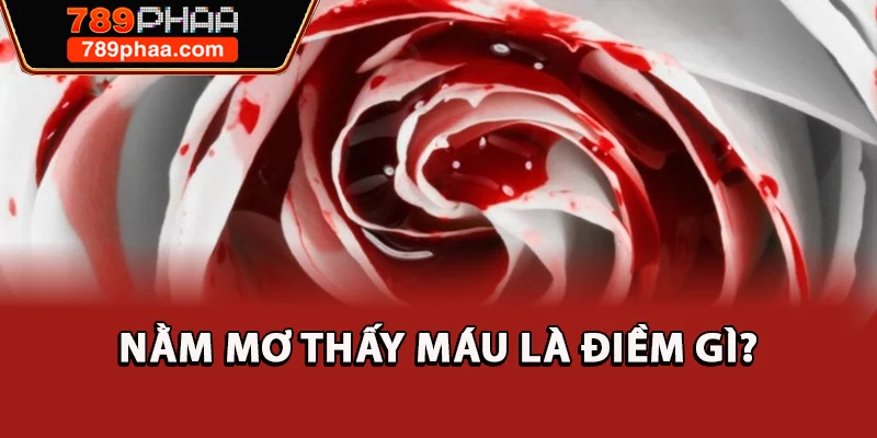 Nằm mơ thấy máu là điềm gì?